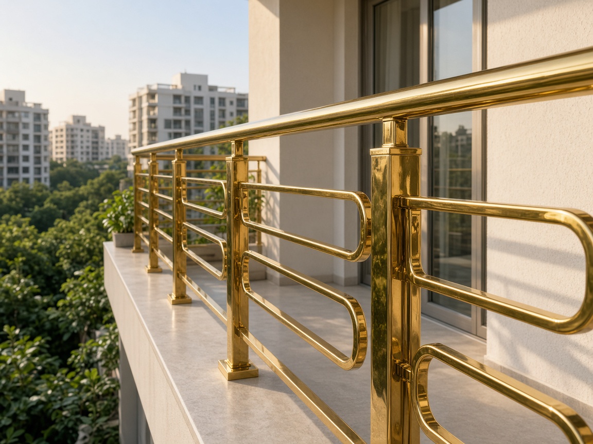 PVD Gold Railing